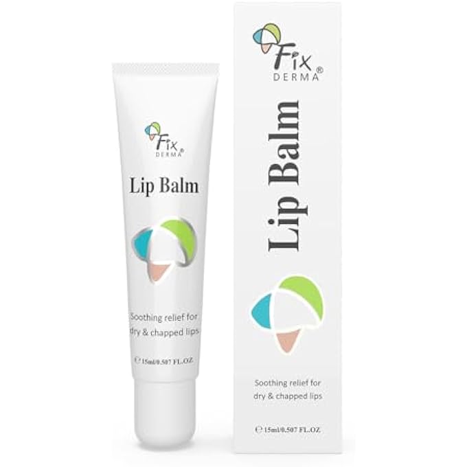 FIXDERMA LIP BALM WITH VITAMIN C AND VITAMIN E - LIP BALM FOR DARK LIPS & CHAPPED LIPS - 15ML, WHITE - Image 1